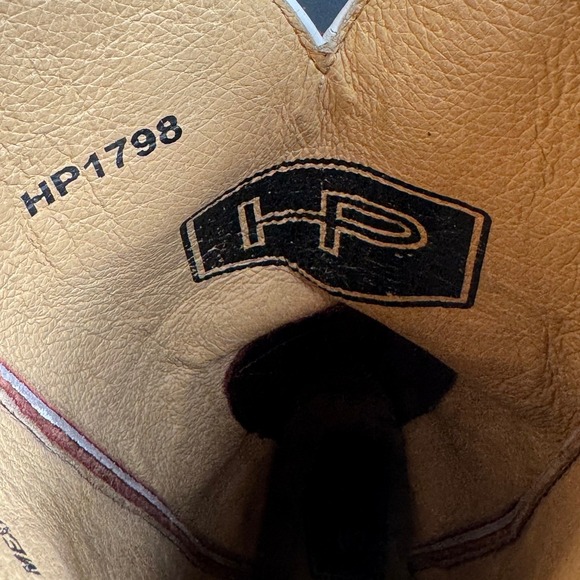 HP Horsepower Boots Mens Square Toe Leather Western Boots Size 8D Made in Mexico - Picture 6 of 9